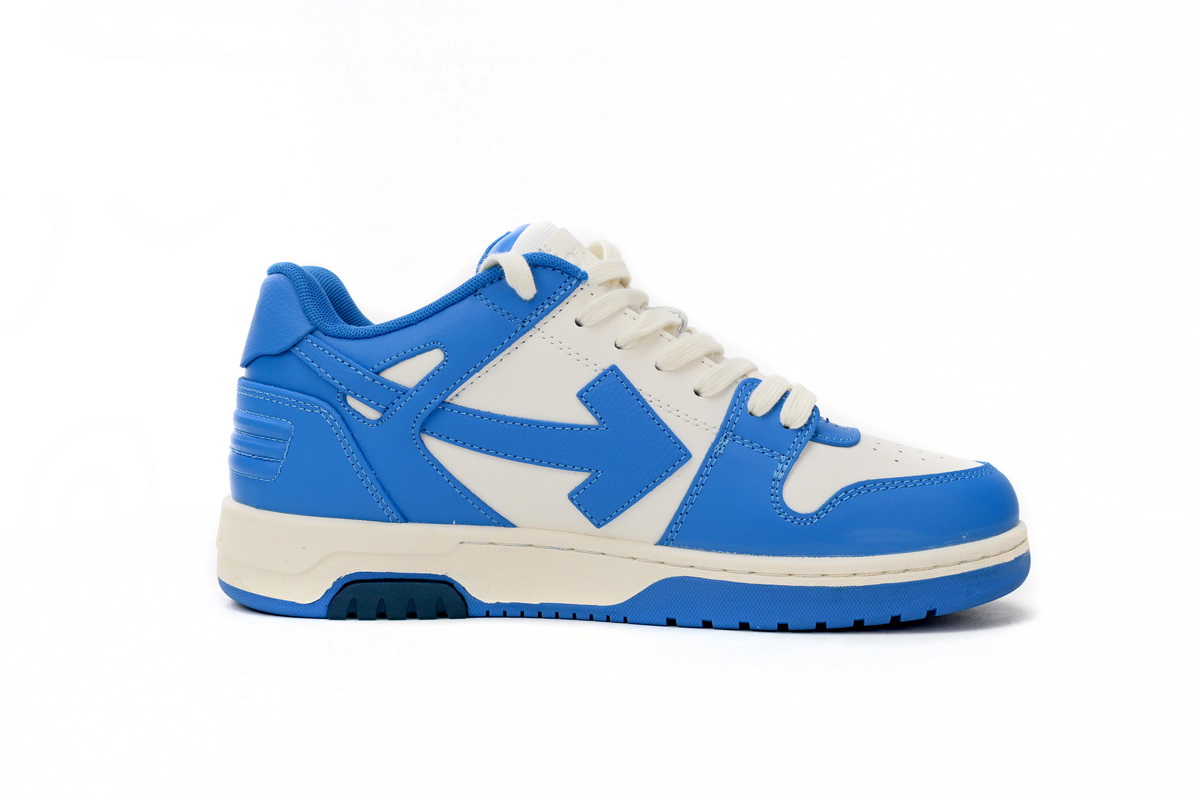 OFF-WHITE Out Of Office OOO Low Tops White Blue OMIA189F22LEA0014501