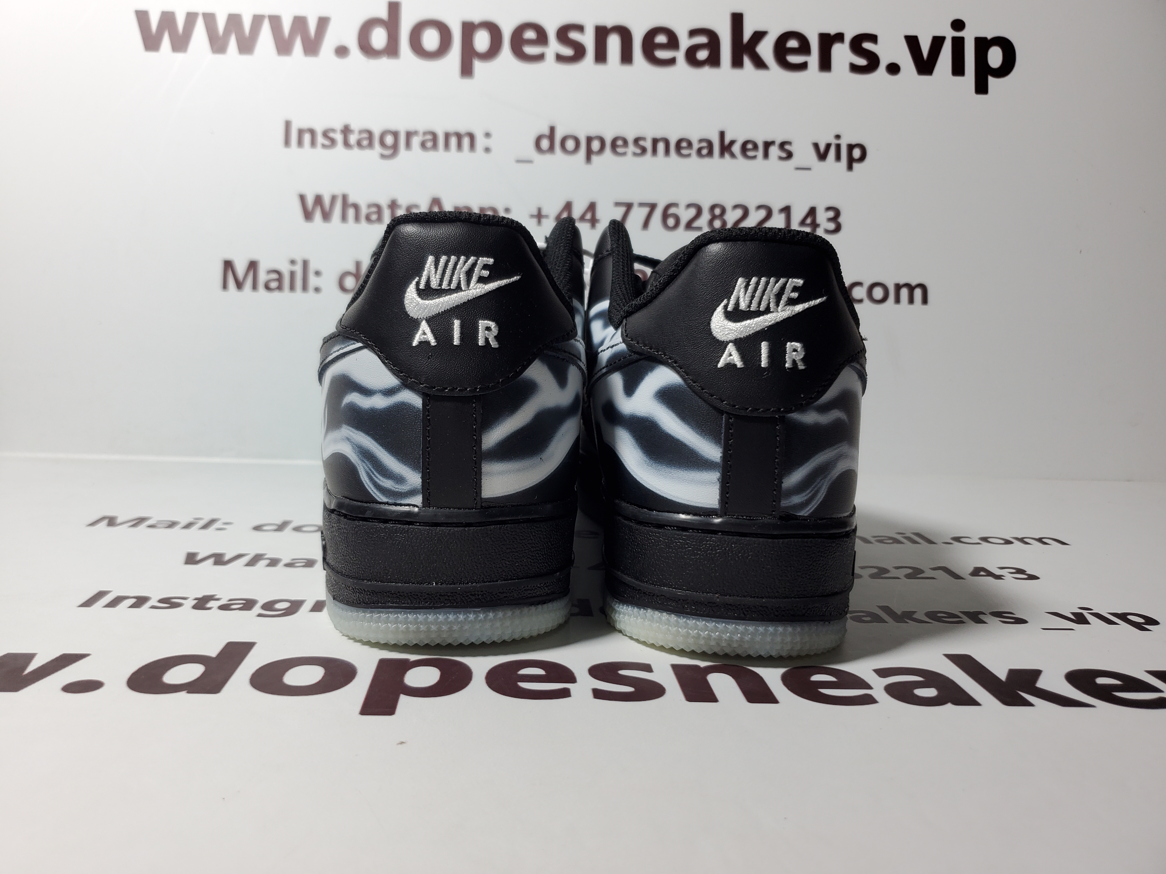 Nike air Force Black Skeleton Halloween (2019) BQ7541 001