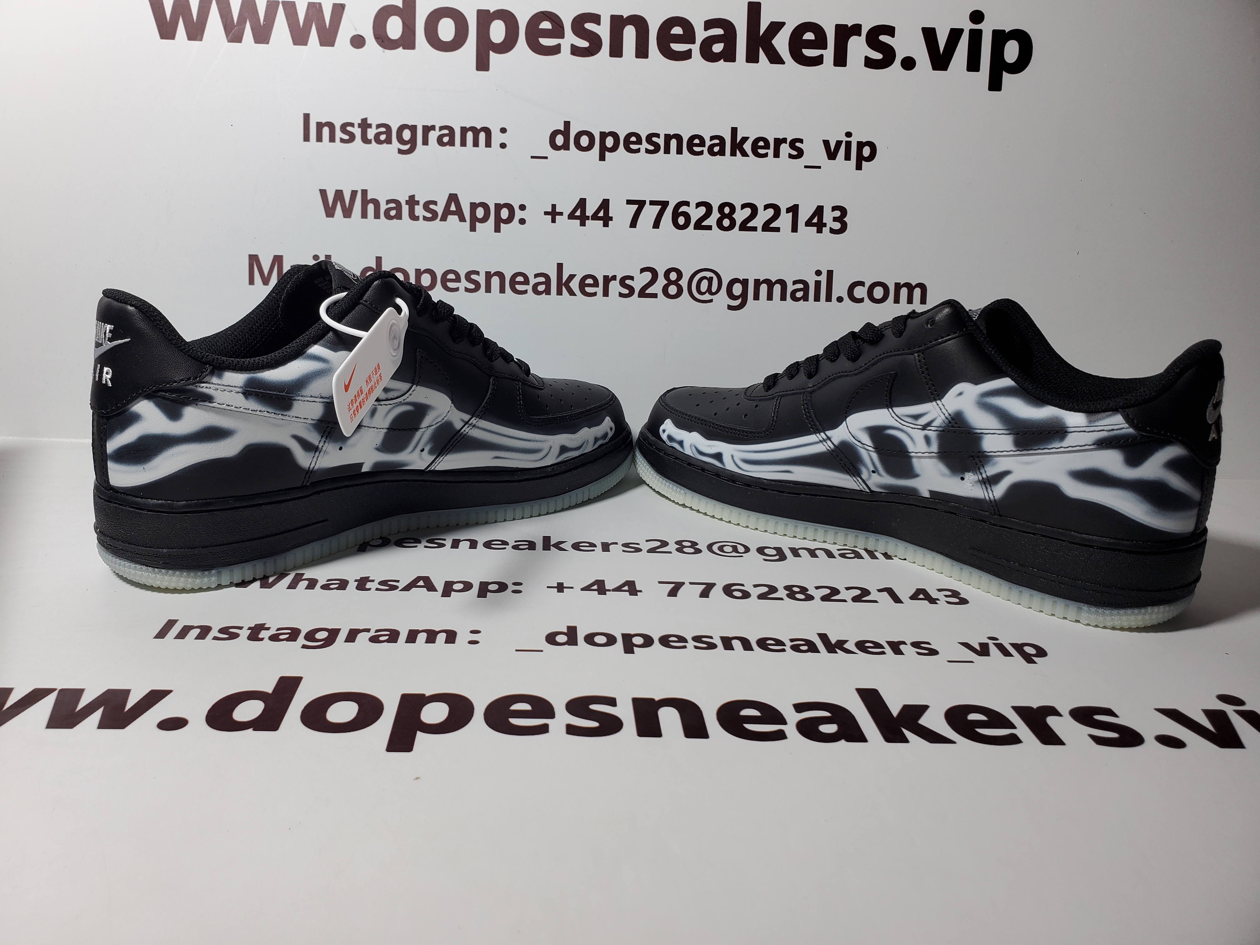 Nike air Force Black Skeleton Halloween (2019) BQ7541 001