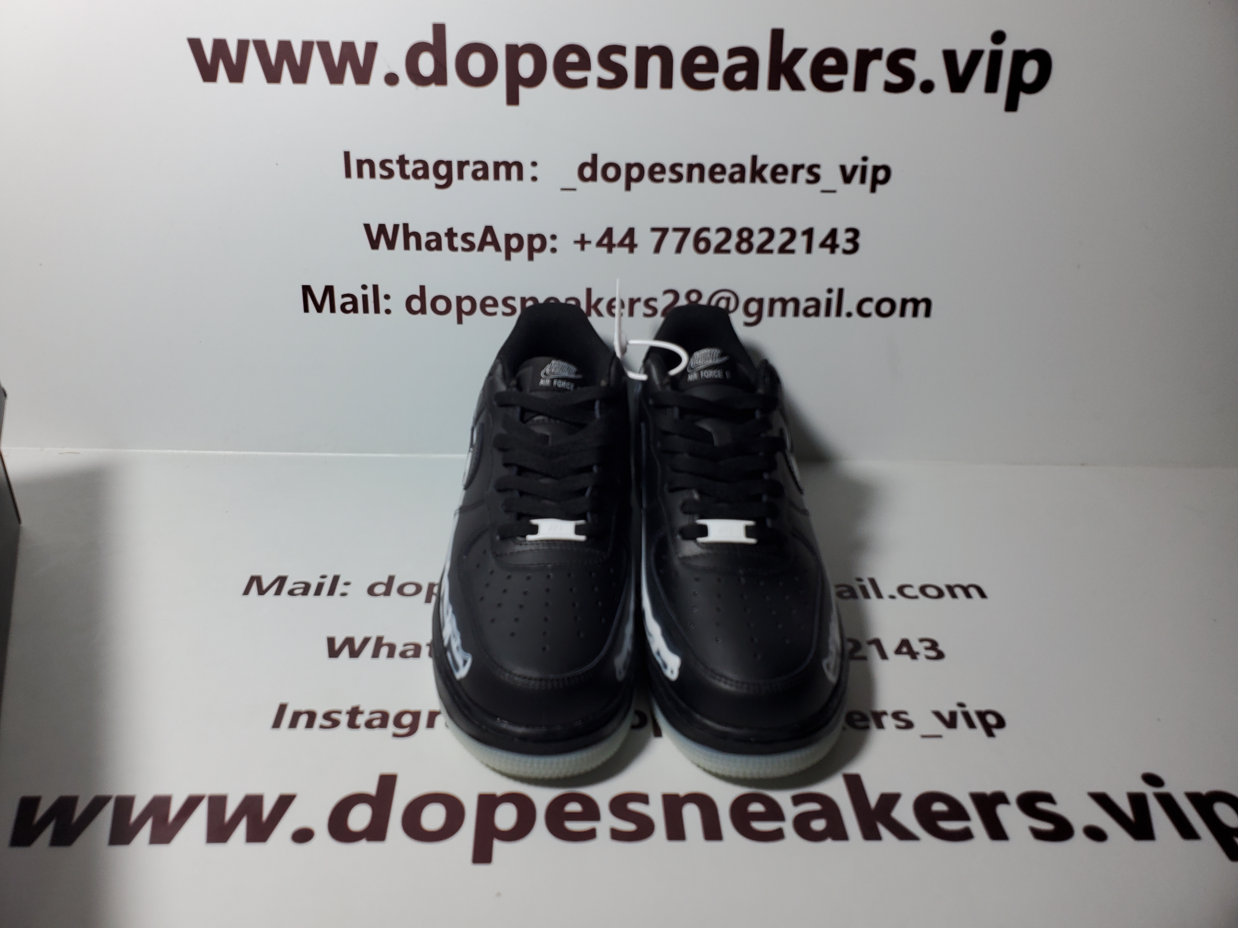 Nike air Force Black Skeleton Halloween (2019) BQ7541 001