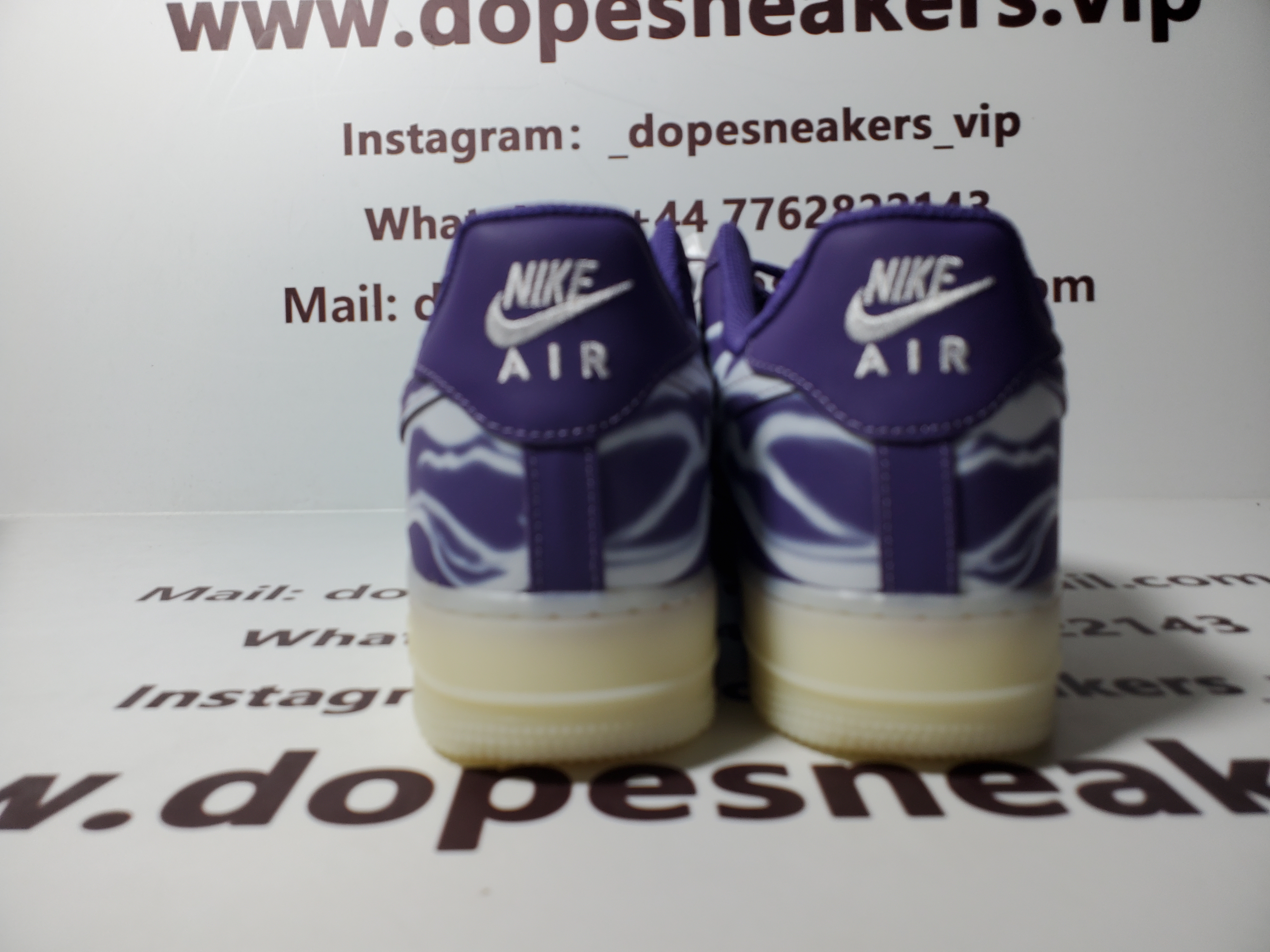 Nike Air Force 1 LOw O7 QS Purple Skeleton Halloween (2021)