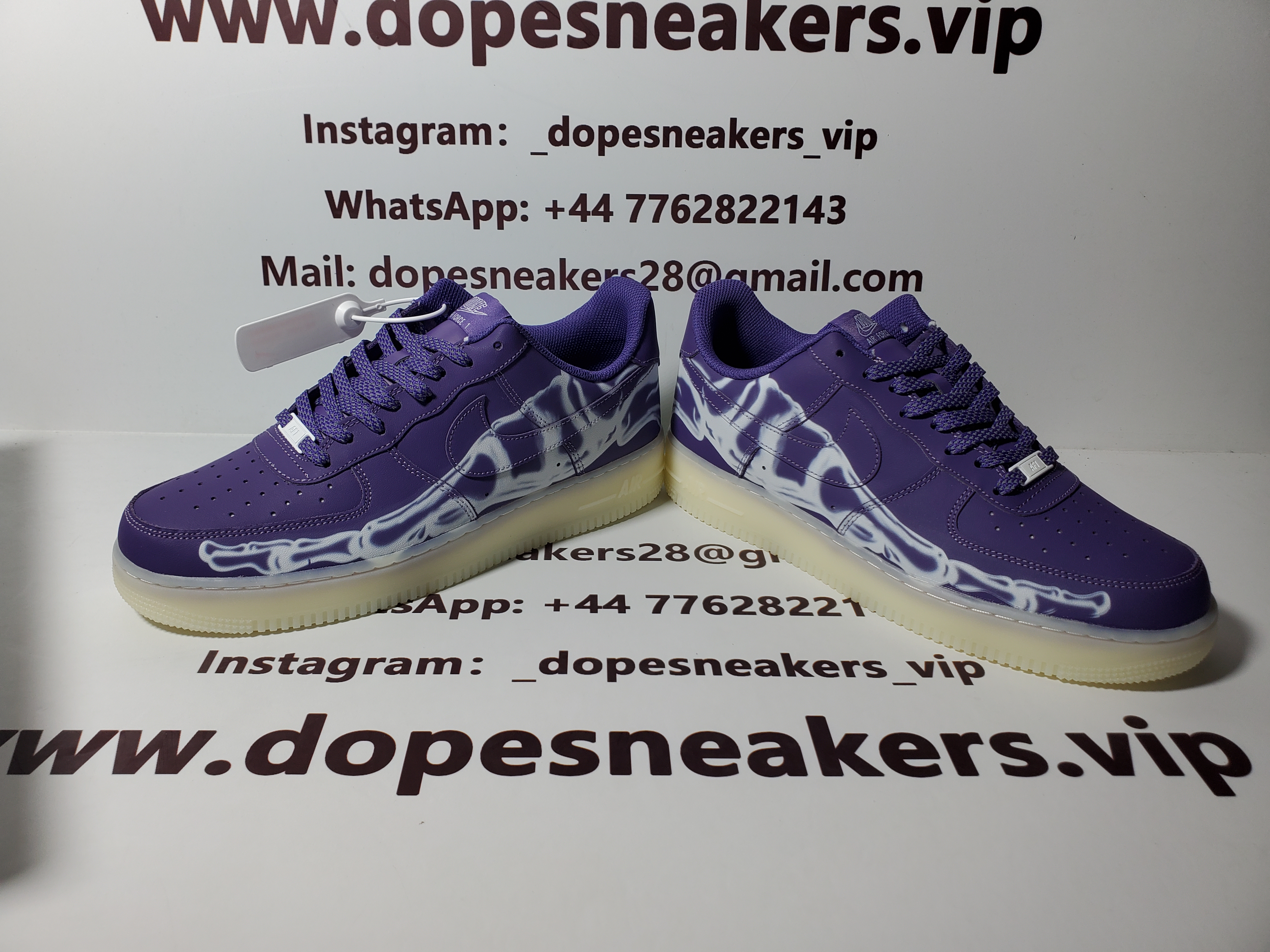 Nike Air Force 1 LOw O7 QS Purple Skeleton Halloween (2021)
