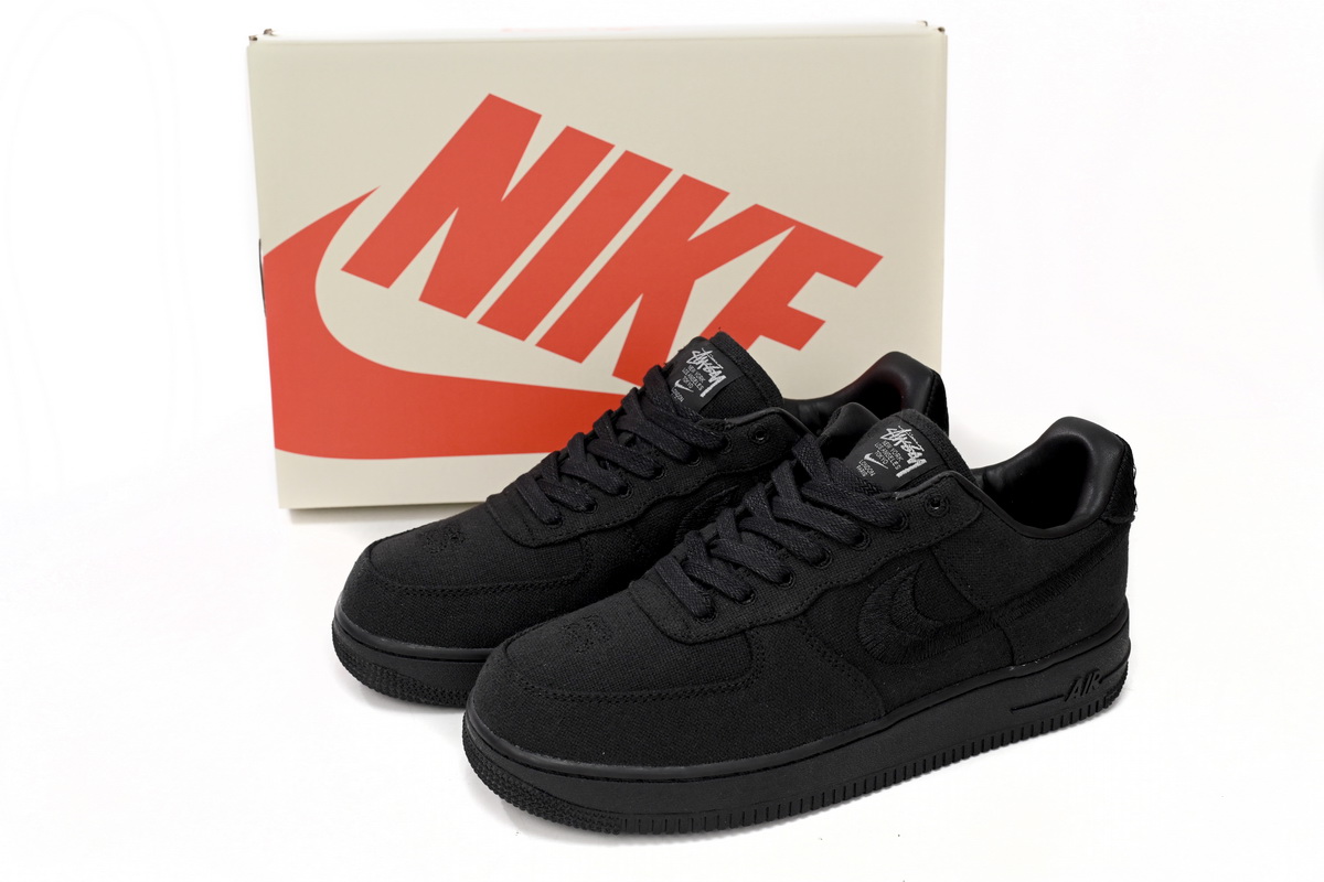 Stussy x Nike Air Force 1 Low “Black” CZ9084-001