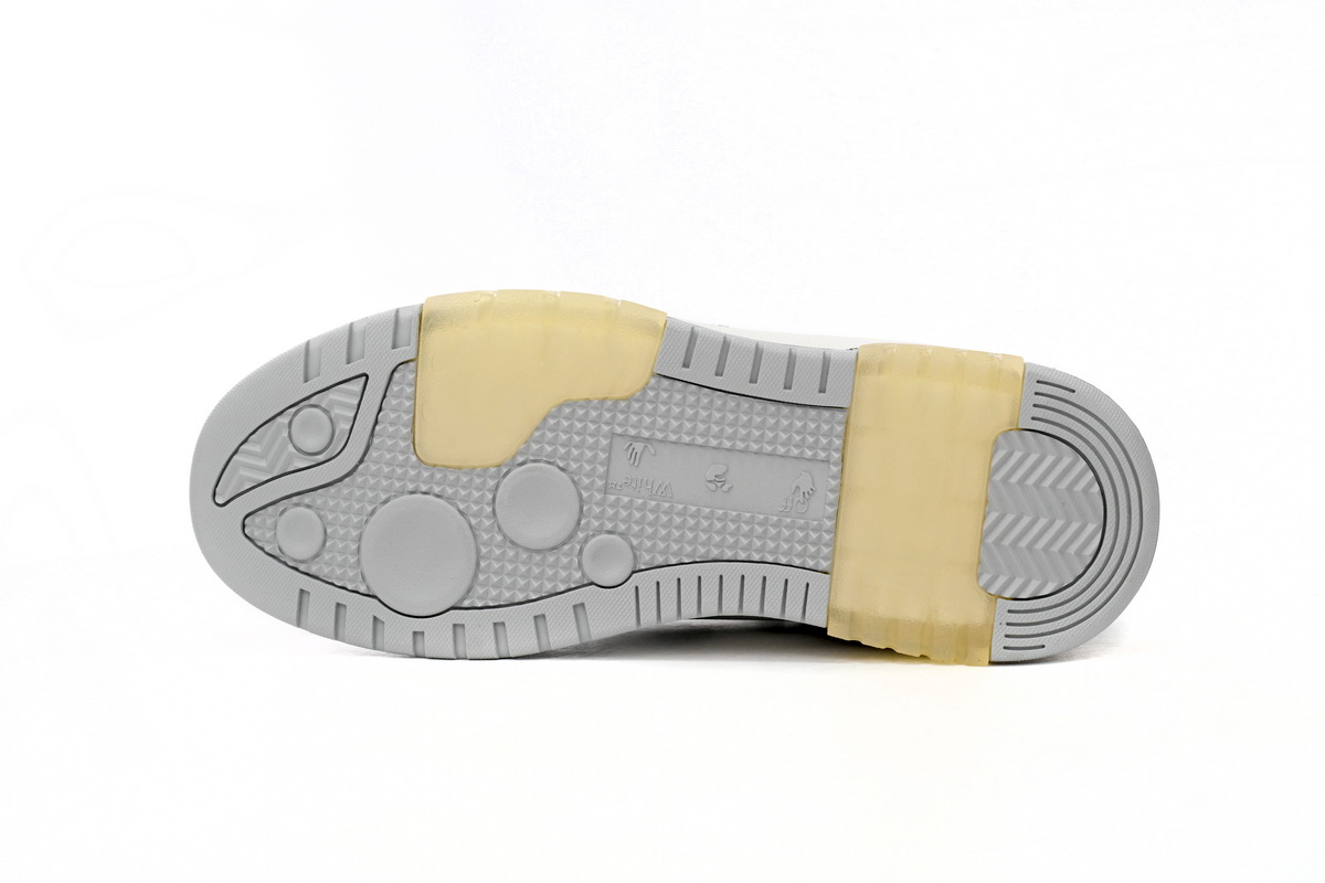 OFF-WHITE Out Of Office "OOO" Low Tops Grey White OMIA189 C99LEA00 40901