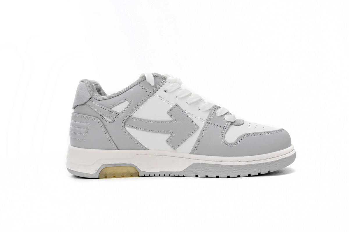 OFF-WHITE Out Of Office "OOO" Low Tops Grey White OMIA189 C99LEA00 40901