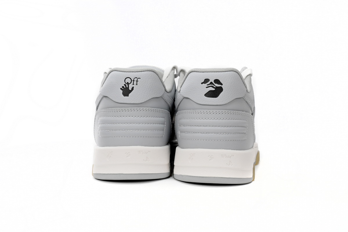 OFF-WHITE Out Of Office "OOO" Low Tops Grey White OMIA189 C99LEA00 40901