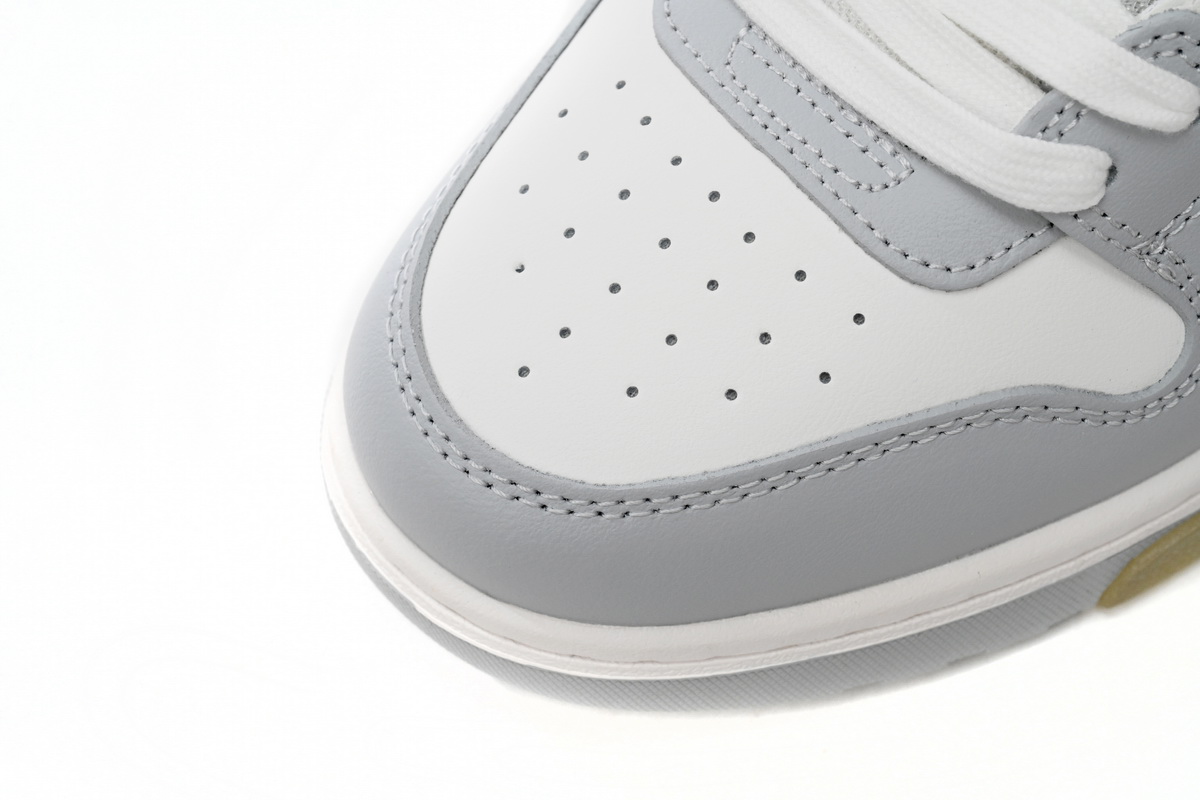 OFF-WHITE Out Of Office "OOO" Low Tops Grey White OMIA189 C99LEA00 40901
