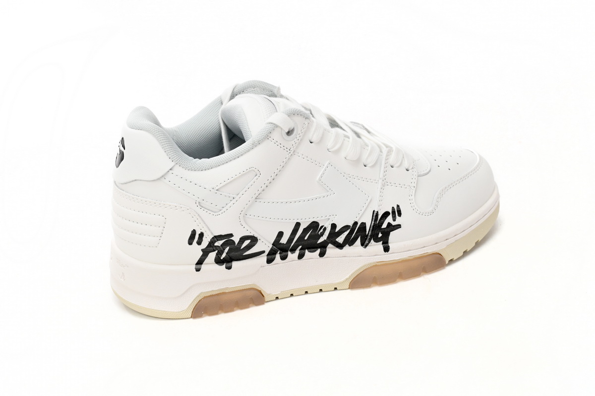 OFF-WHITE Out Of Office OOO Low Tops For Walking White Black OMIA189R21 LEA00 20101