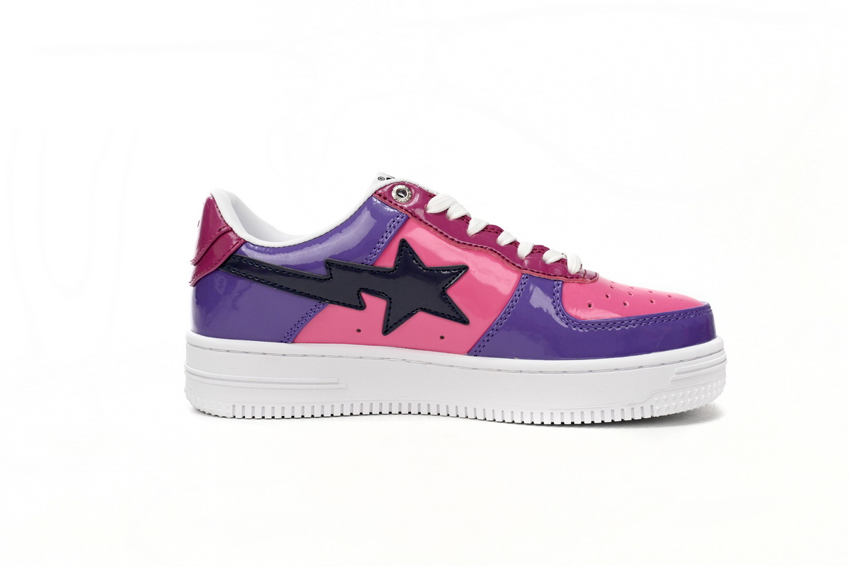 A Bathing Ape Bape Sta Low Purple Mirror Surface 1H20 191 046