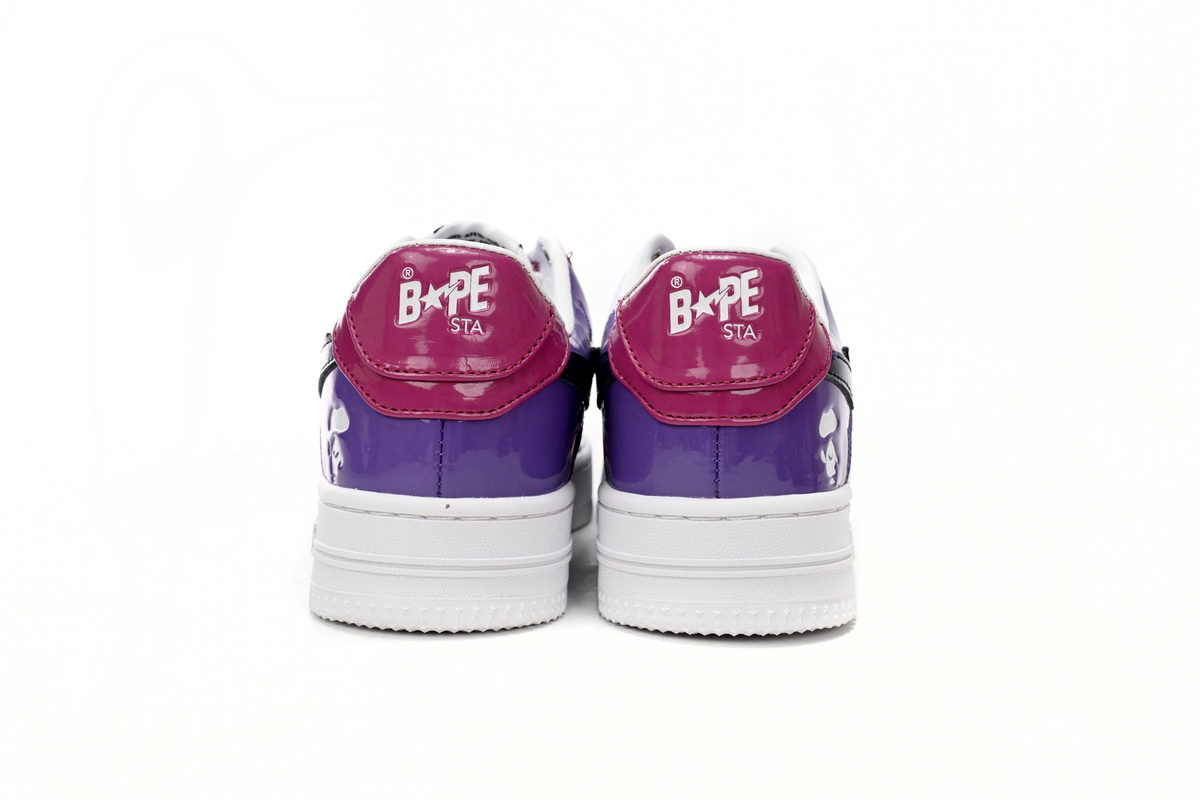 A Bathing Ape Bape Sta Low Purple Mirror Surface 1H20 191 046