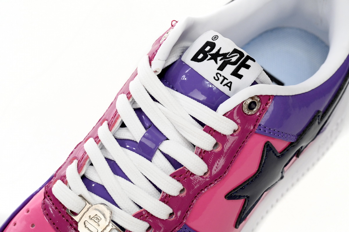 A Bathing Ape Bape Sta Low Purple Mirror Surface 1H20 191 046