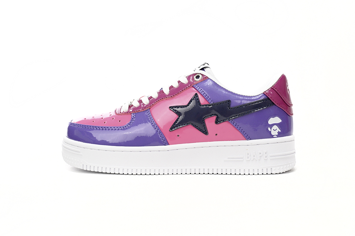 A Bathing Ape Bape Sta Low Purple Mirror Surface 1H20 191 046