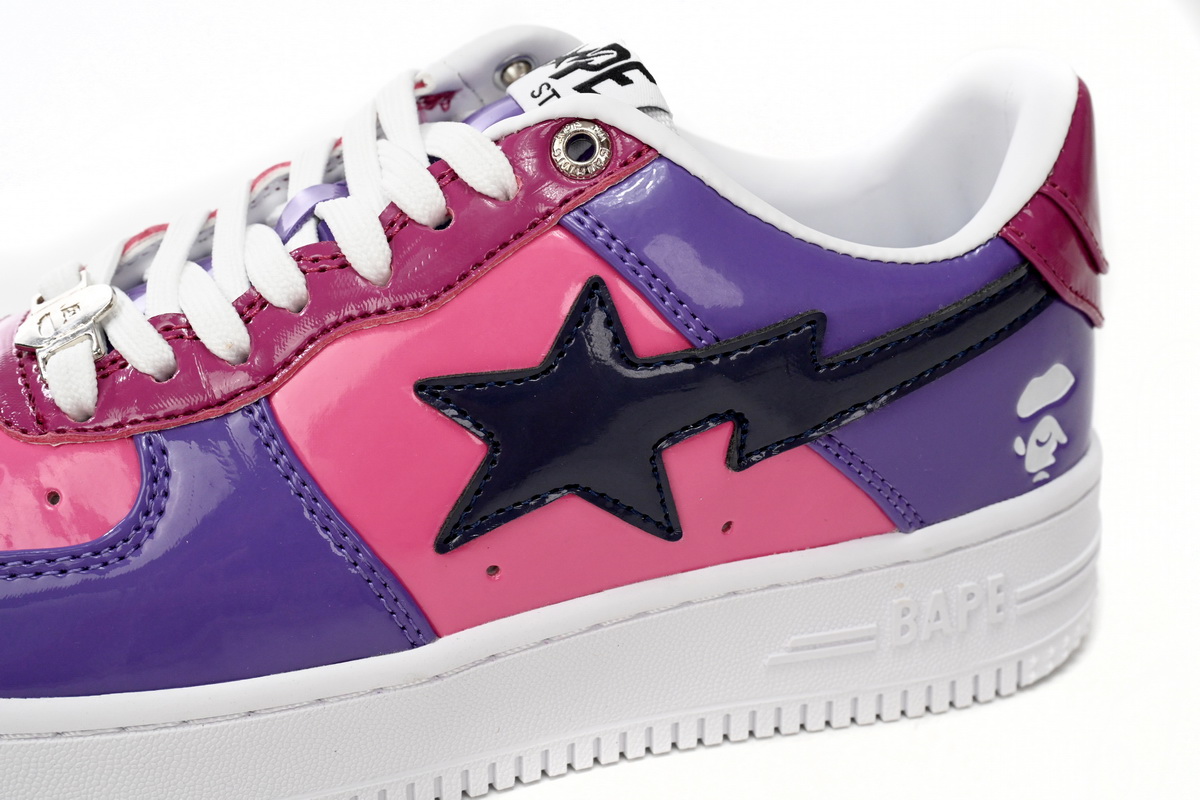 A Bathing Ape Bape Sta Low Purple Mirror Surface 1H20 191 046