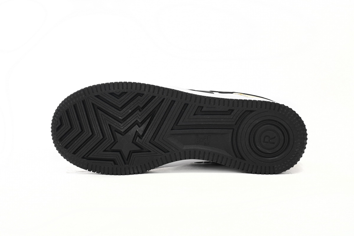 A Bathing Ape Bape Sta Low White Snake Skin Pattern 1I80 191 009