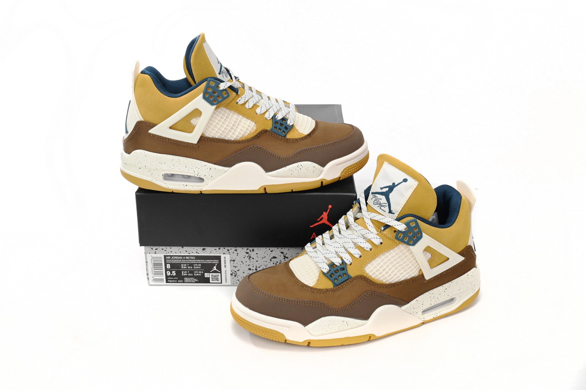 Air Jordan 4 "Cacao Wow" Brown White FB2214-200