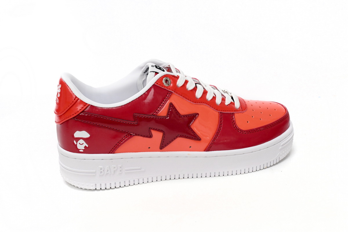 Ape Bape Sta Low White Dark Red Mirror Surface 1H20 191 046