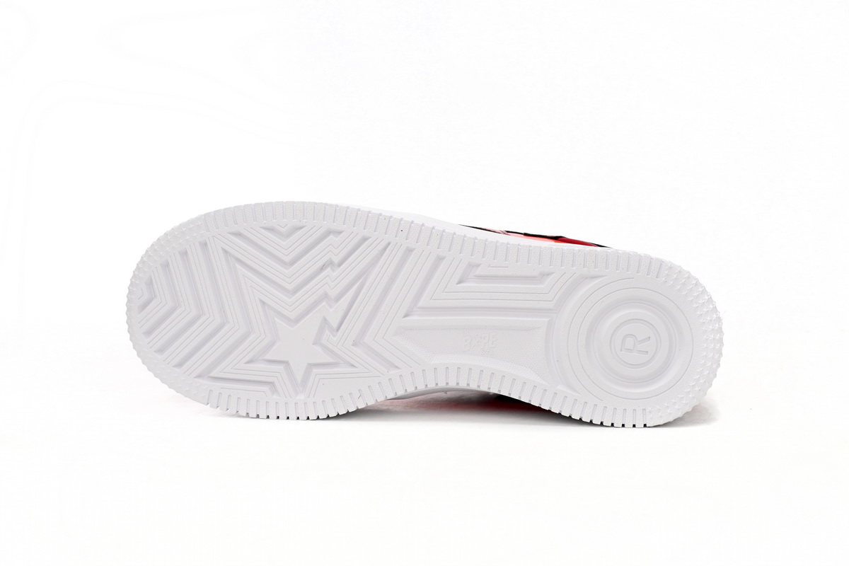 Ape Bape Sta Low White Dark Red Mirror Surface 1H20 191 046