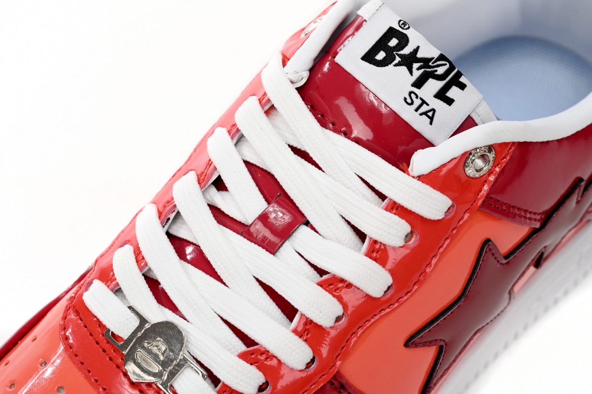 Ape Bape Sta Low White Dark Red Mirror Surface 1H20 191 046