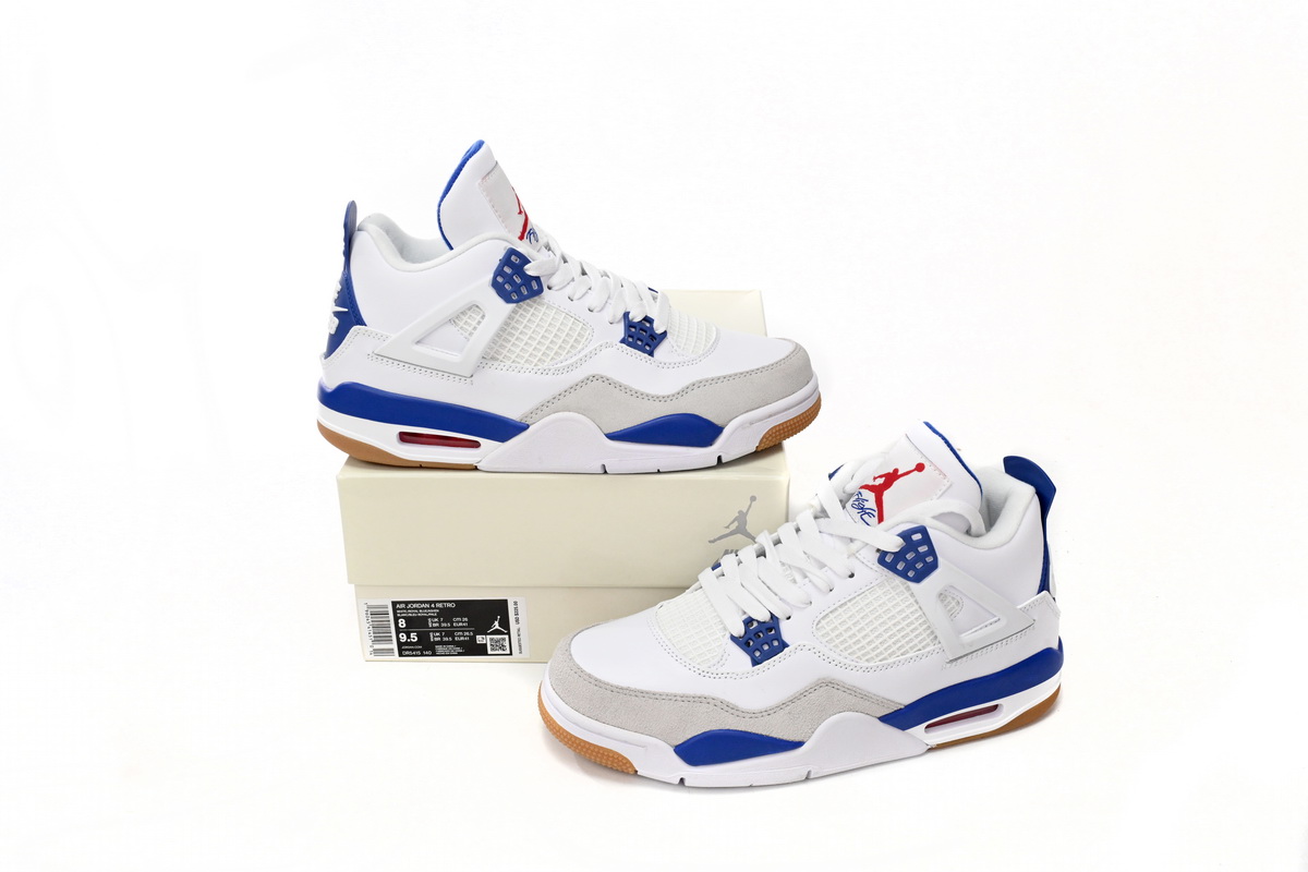 Nike SB x Air Jordan 4 “Sapphire”Sapphire Blue DR5415-140 (Top Quality)