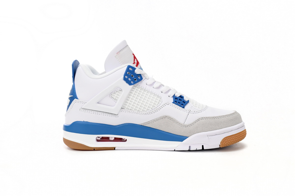 Nike SB x Air Jordan 4 White Blue DR5415-104 (Top Quality)
