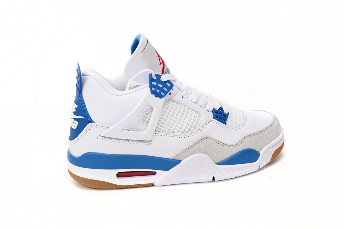Nike SB x Air Jordan 4 White Blue DR5415-104 (Top Quality)