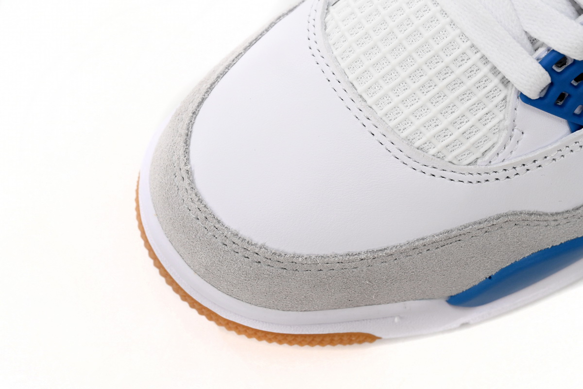 Nike SB x Air Jordan 4 White Blue DR5415-104 (Top Quality)