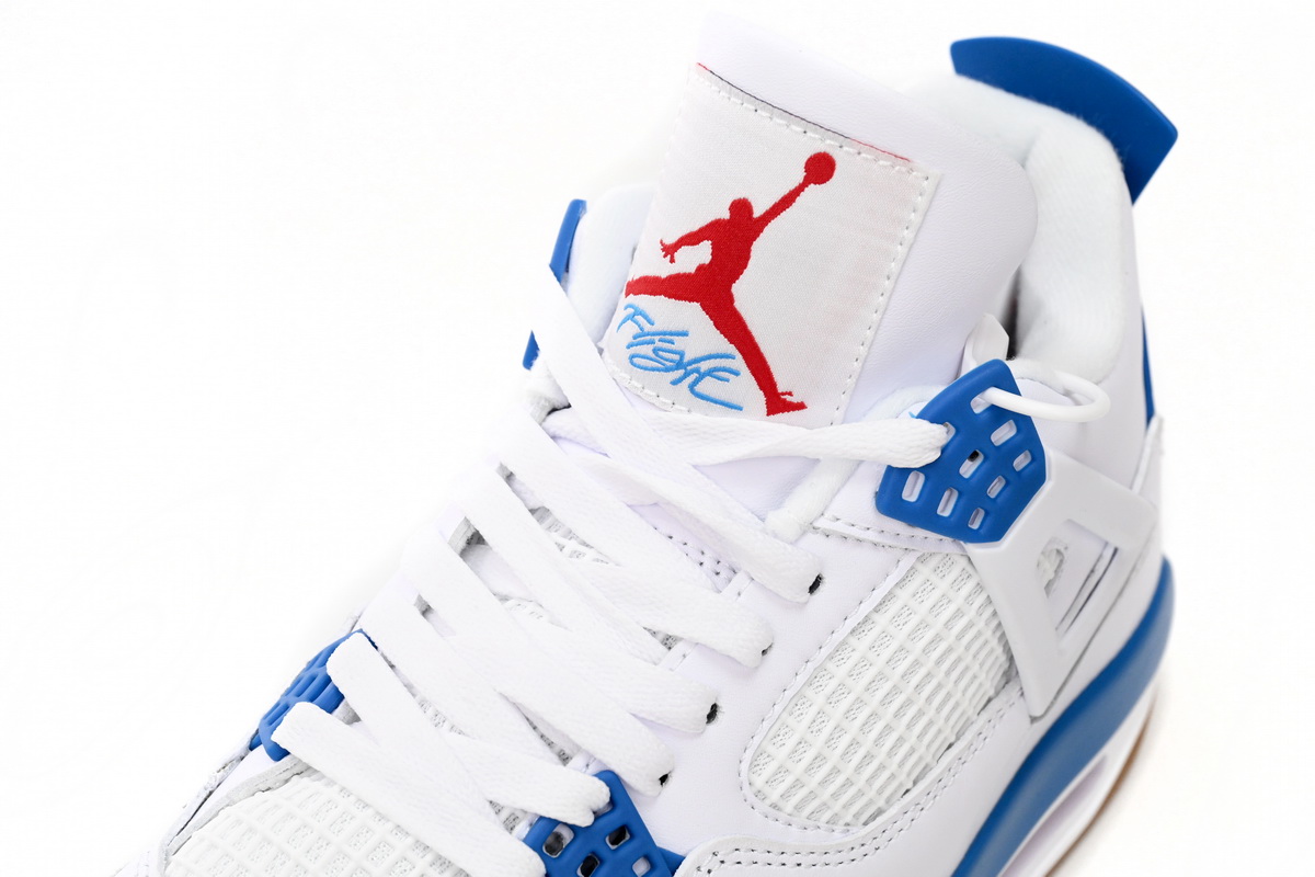 Nike SB x Air Jordan 4 White Blue DR5415-104 (Top Quality)
