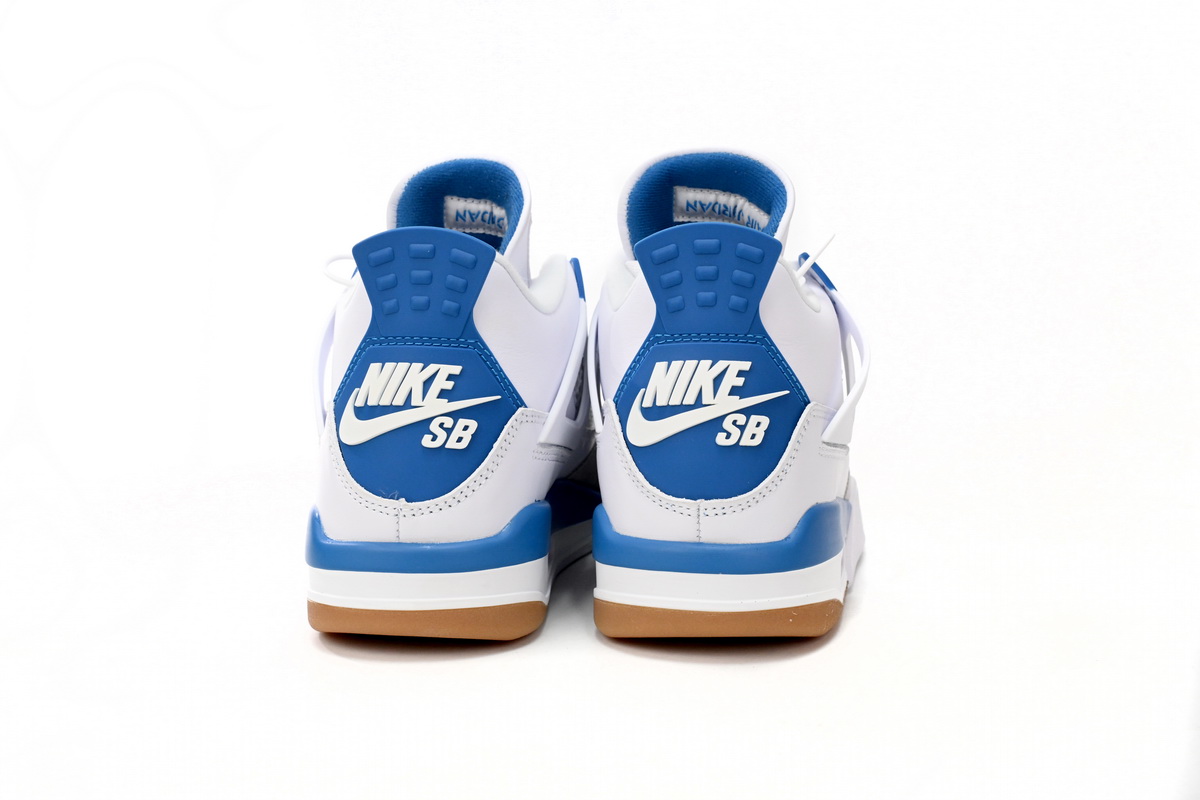 Nike SB x Air Jordan 4 White Blue DR5415-104 (Top Quality)