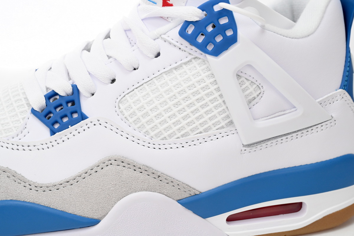 Nike SB x Air Jordan 4 White Blue DR5415-104 (Top Quality)