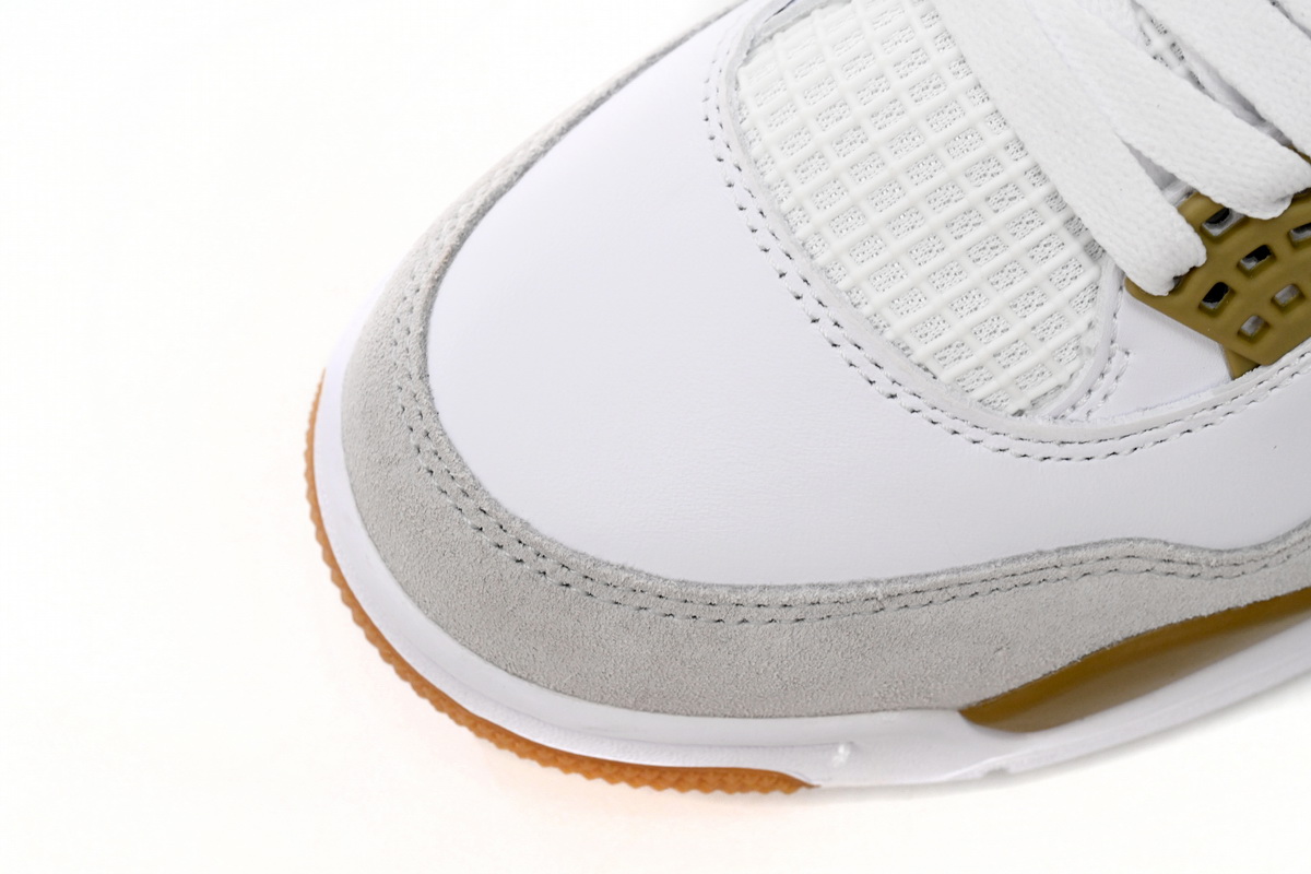 Nike SB x Air Jordan 4 White Brown DR5415-120 (Top Quality)