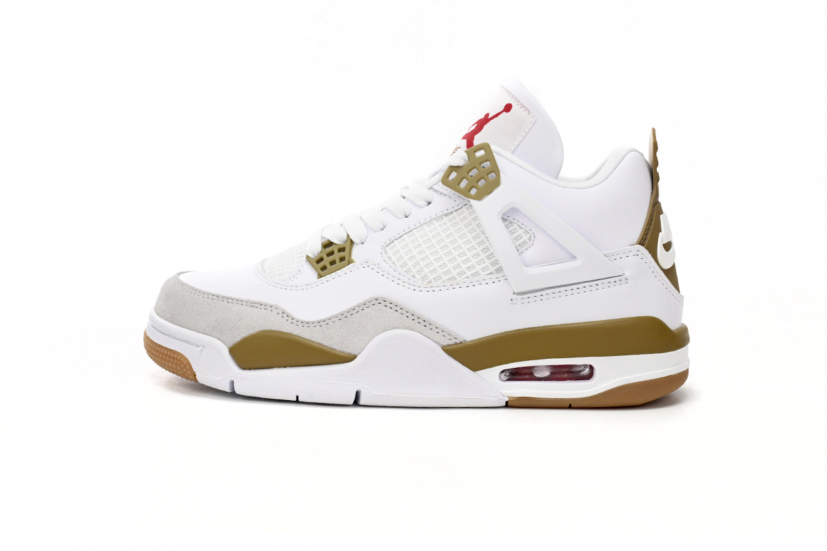 Nike SB x Air Jordan 4 White Brown DR5415-120 (Top Quality)