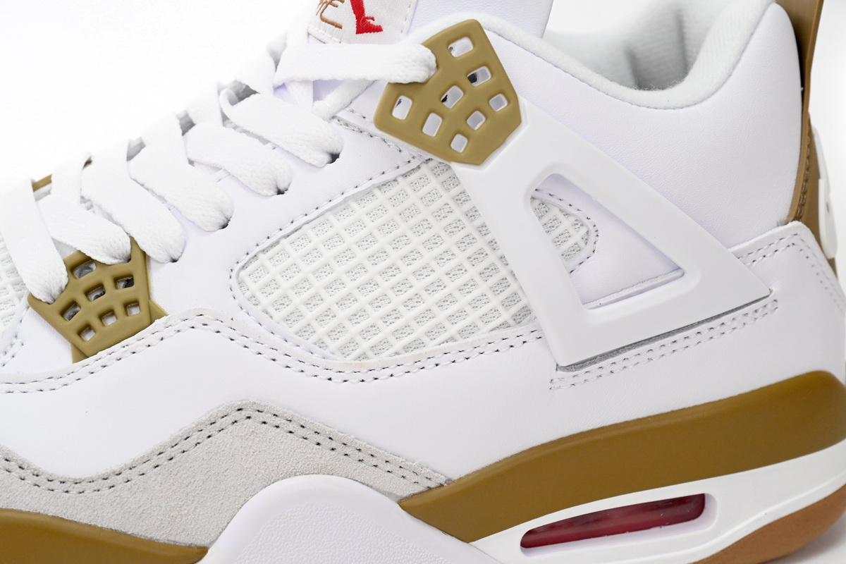 Nike SB x Air Jordan 4 White Brown DR5415-120 (Top Quality)