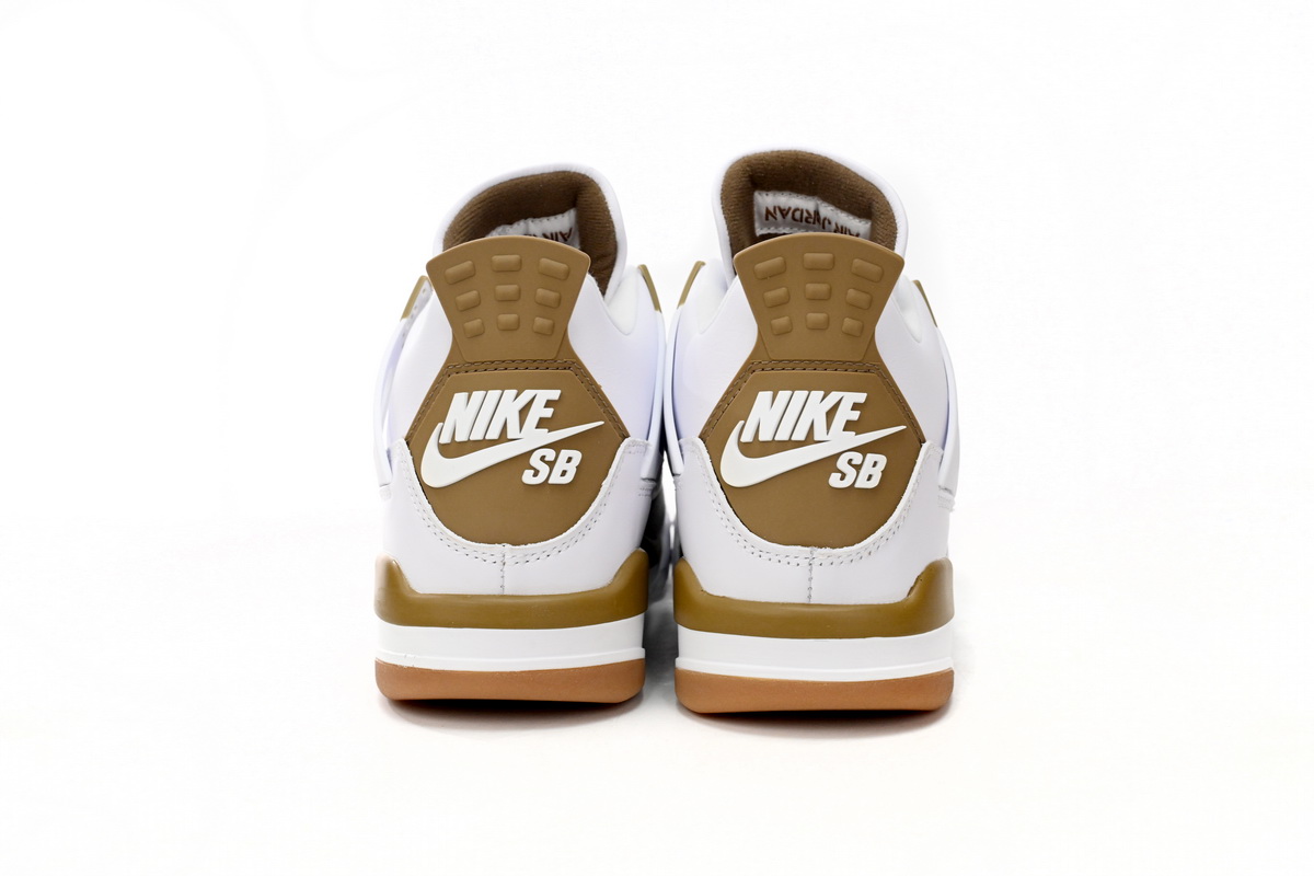 Nike SB x Air Jordan 4 White Brown DR5415-120 (Top Quality)