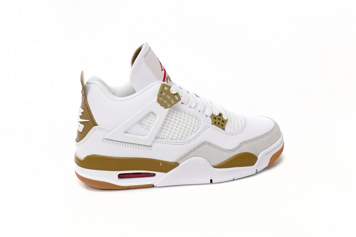 Nike SB x Air Jordan 4 White Brown DR5415-120 (Top Quality)