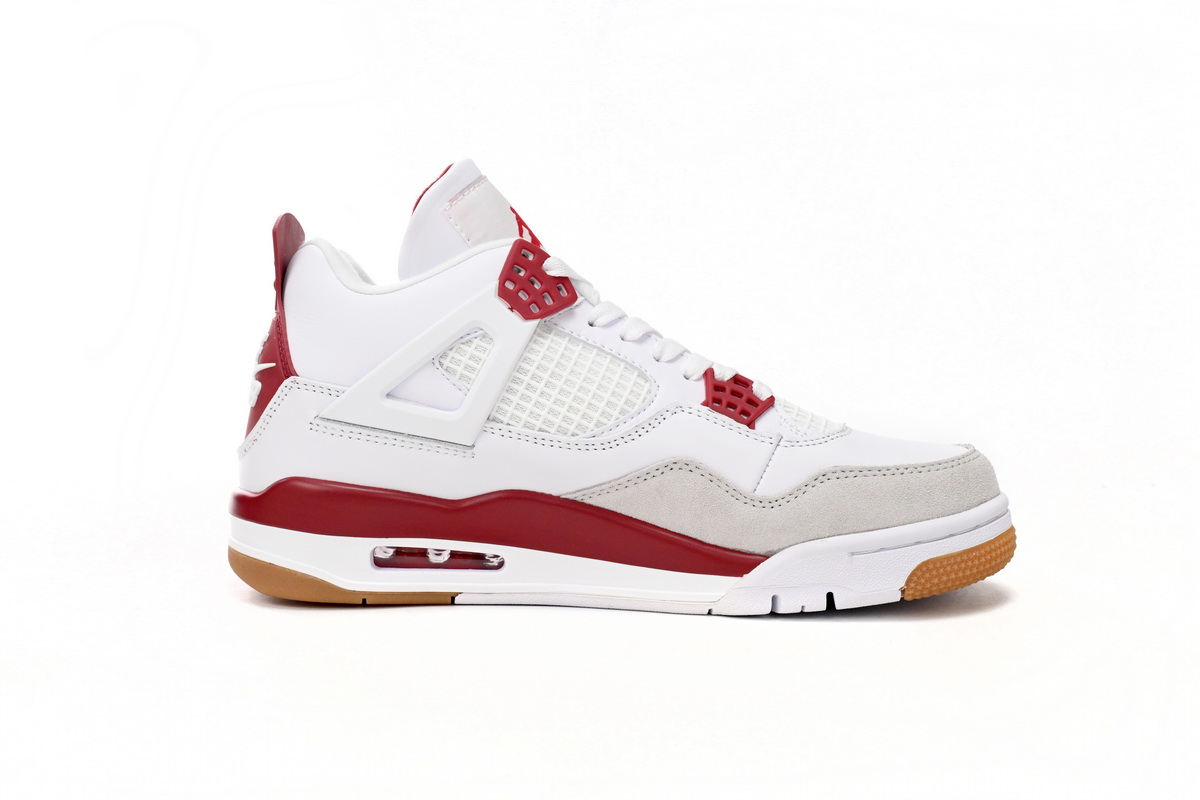 Nike SB x Air Jordan 4 White Red DR5415-160 (Top Quality)