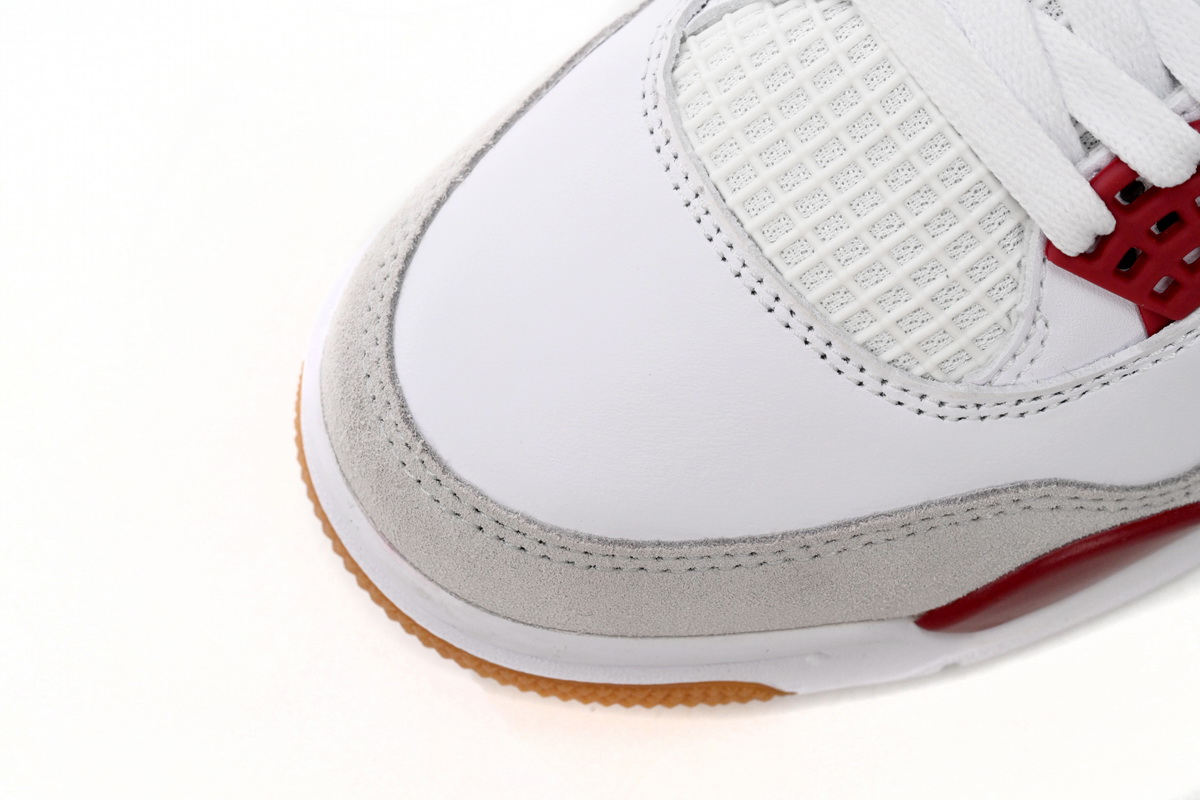 Nike SB x Air Jordan 4 White Red DR5415-160 (Top Quality)