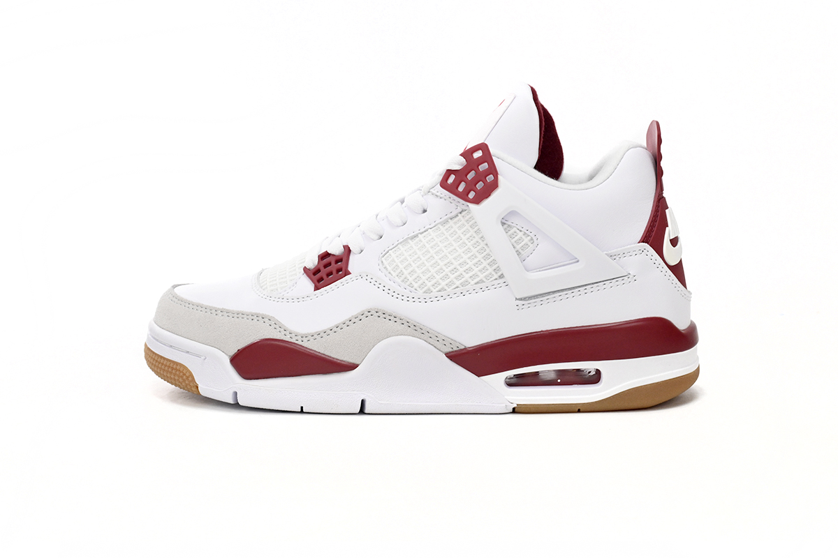 Nike SB x Air Jordan 4 White Red DR5415-160 (Top Quality)