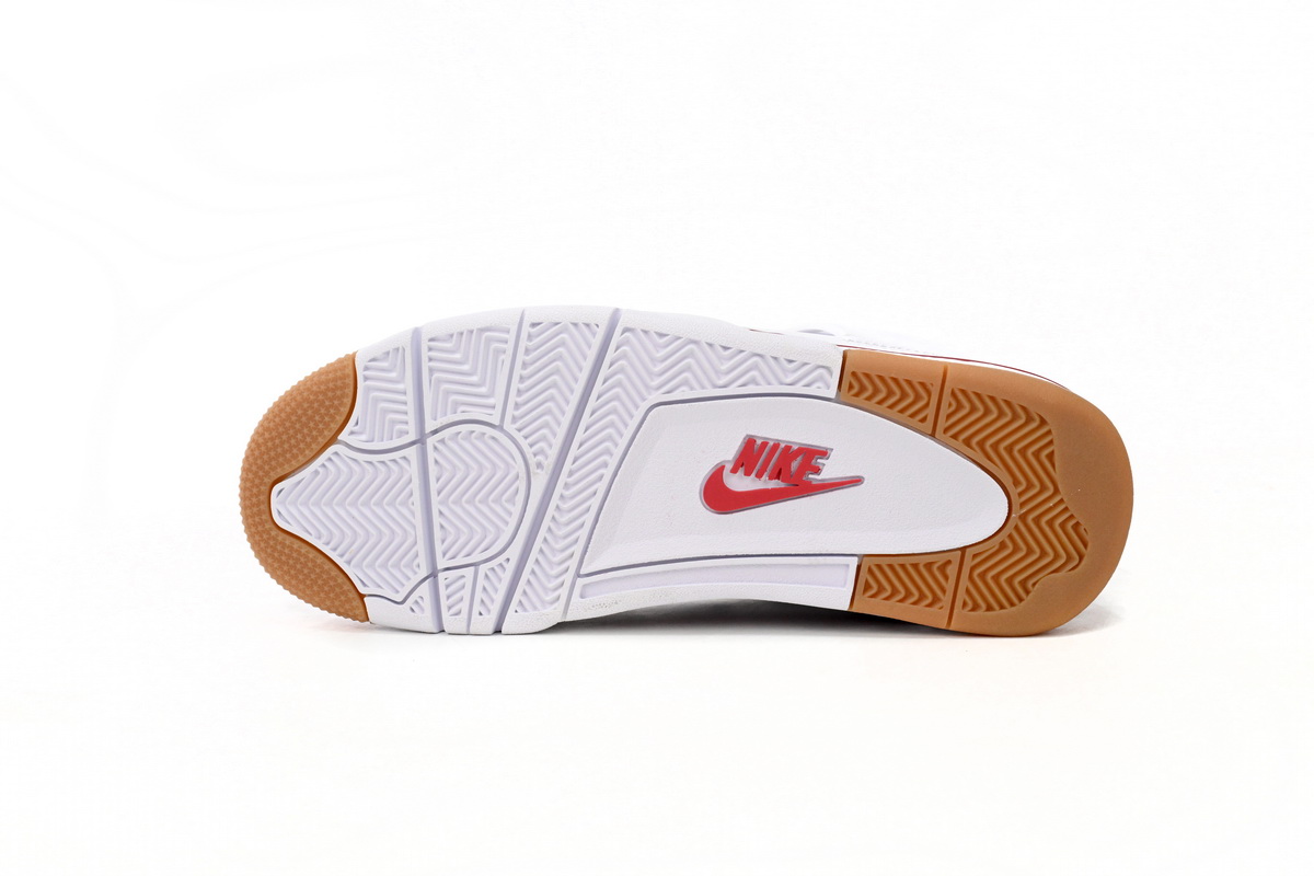 Nike SB x Air Jordan 4 White Red DR5415-160 (Top Quality)