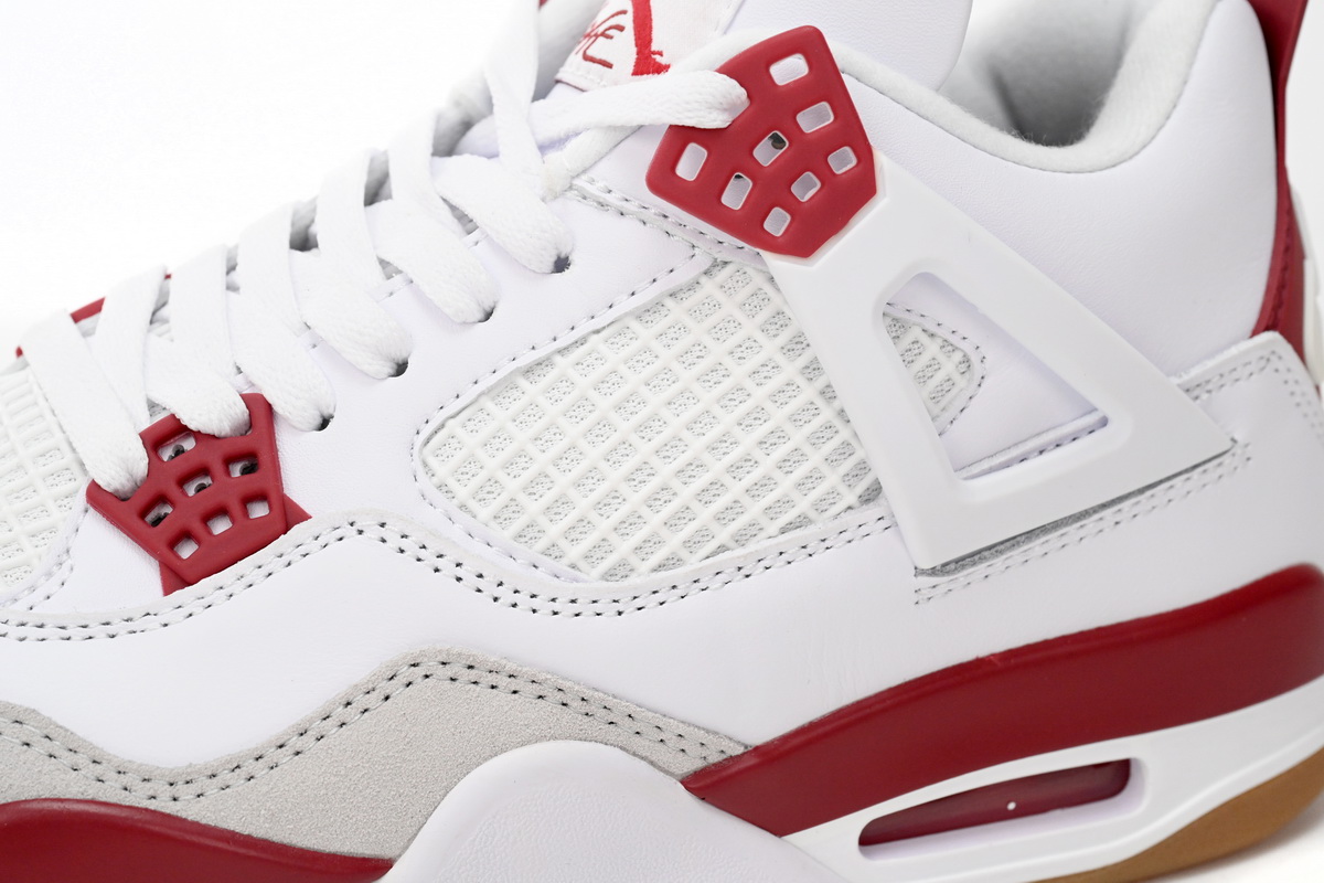 Nike SB x Air Jordan 4 White Red DR5415-160 (Top Quality)