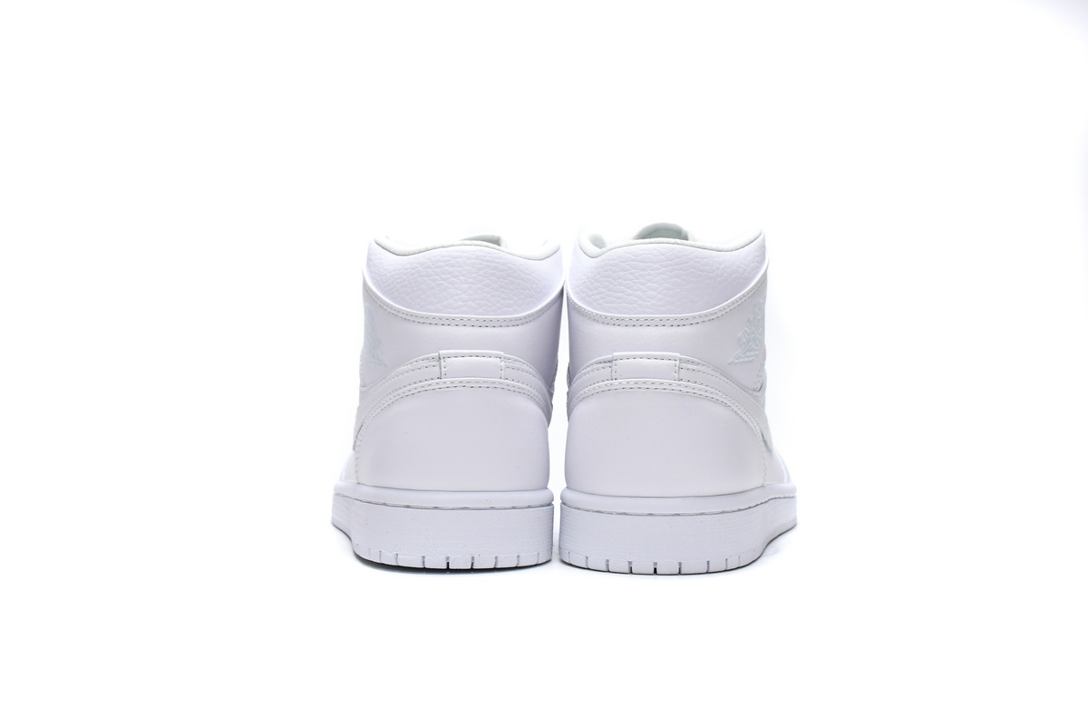 Air Jordan 1 Mid Triple White 554724-129