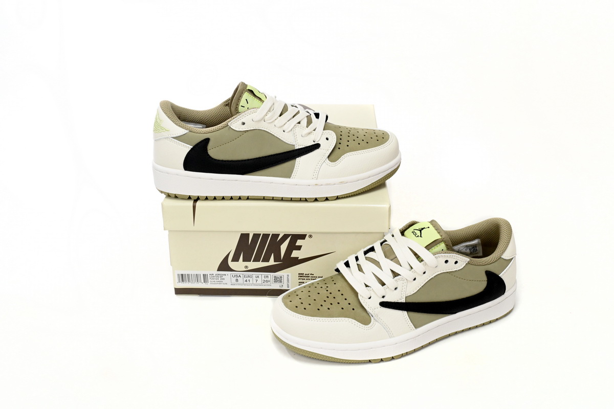 Travis Scott x Air Jordan 1 Low Golf “Olive” FZ3124-200