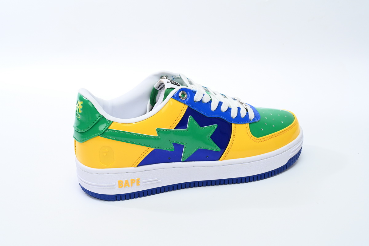 Cheap Fake Bape Sta Low Black Yellow Green Orchid 1180 191 004 A