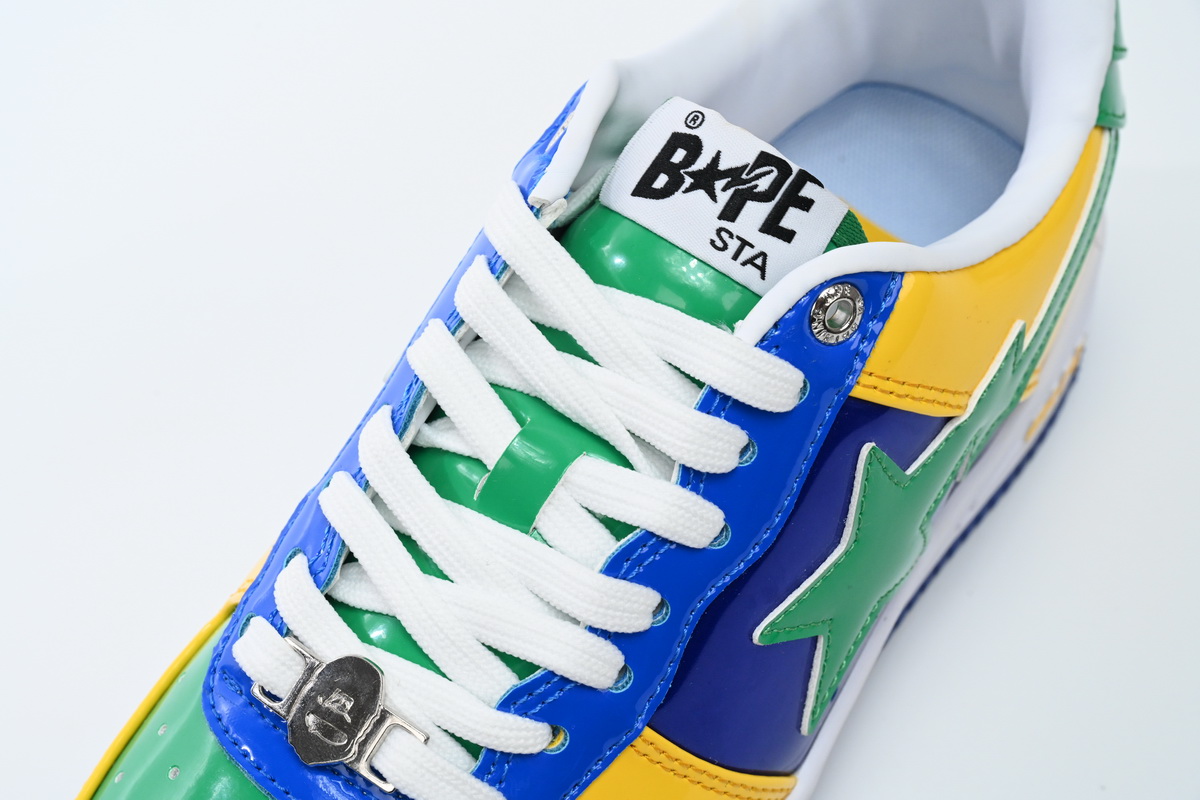 Cheap Fake Bape Sta Low Black Yellow Green Orchid 1180 191 004 A