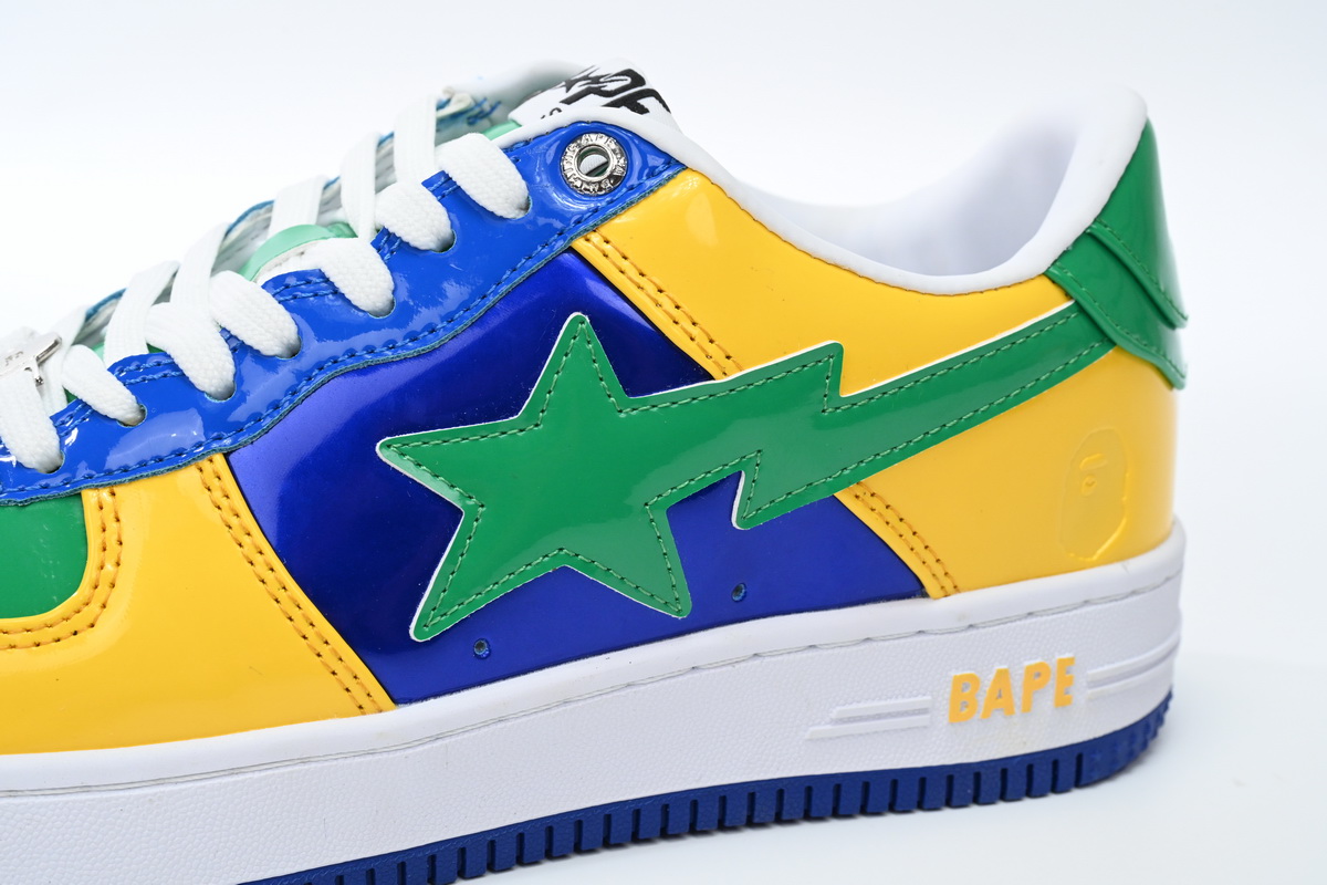 Cheap Fake Bape Sta Low Black Yellow Green Orchid 1180 191 004 A