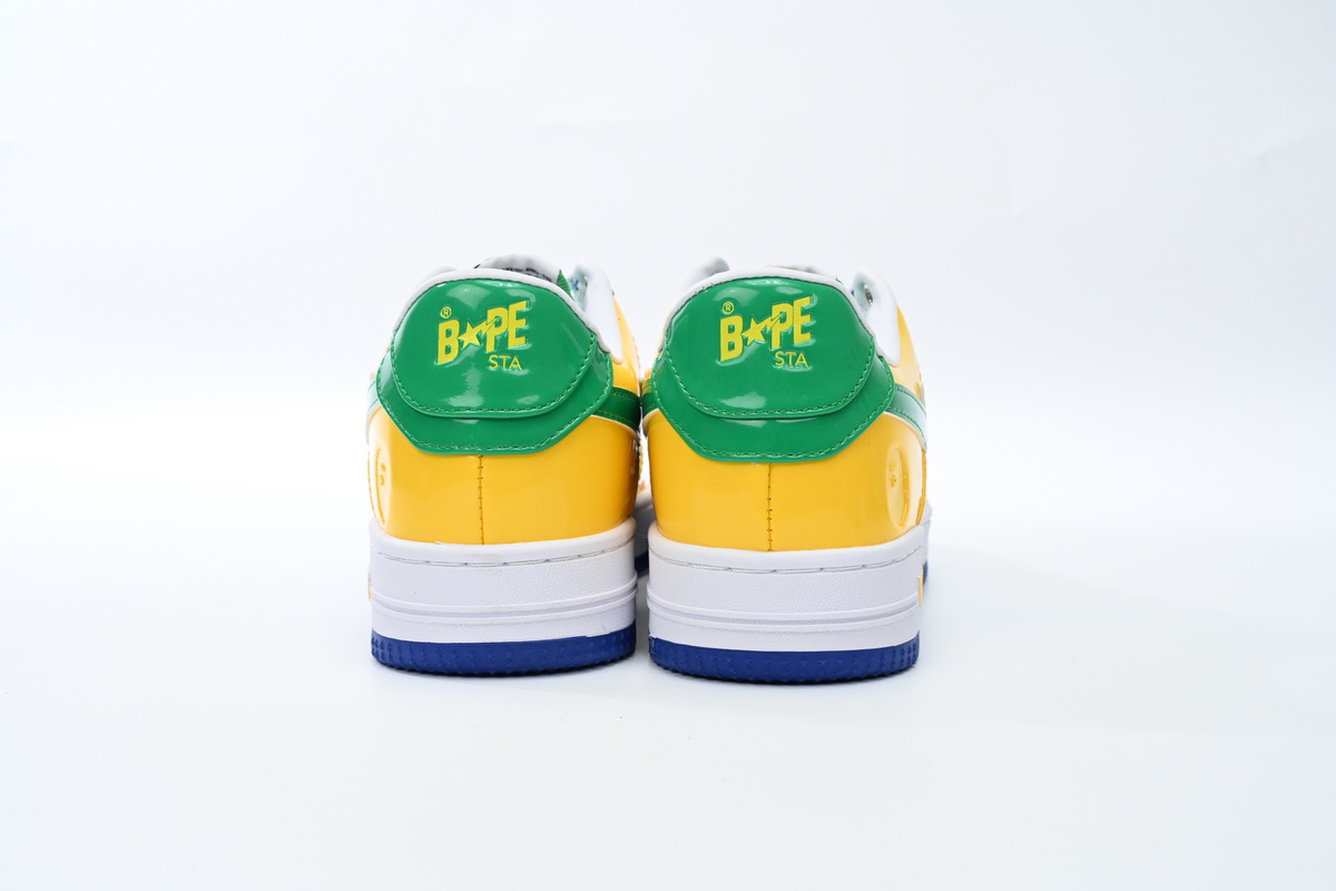 Cheap Fake Bape Sta Low Black Yellow Green Orchid 1180 191 004 A