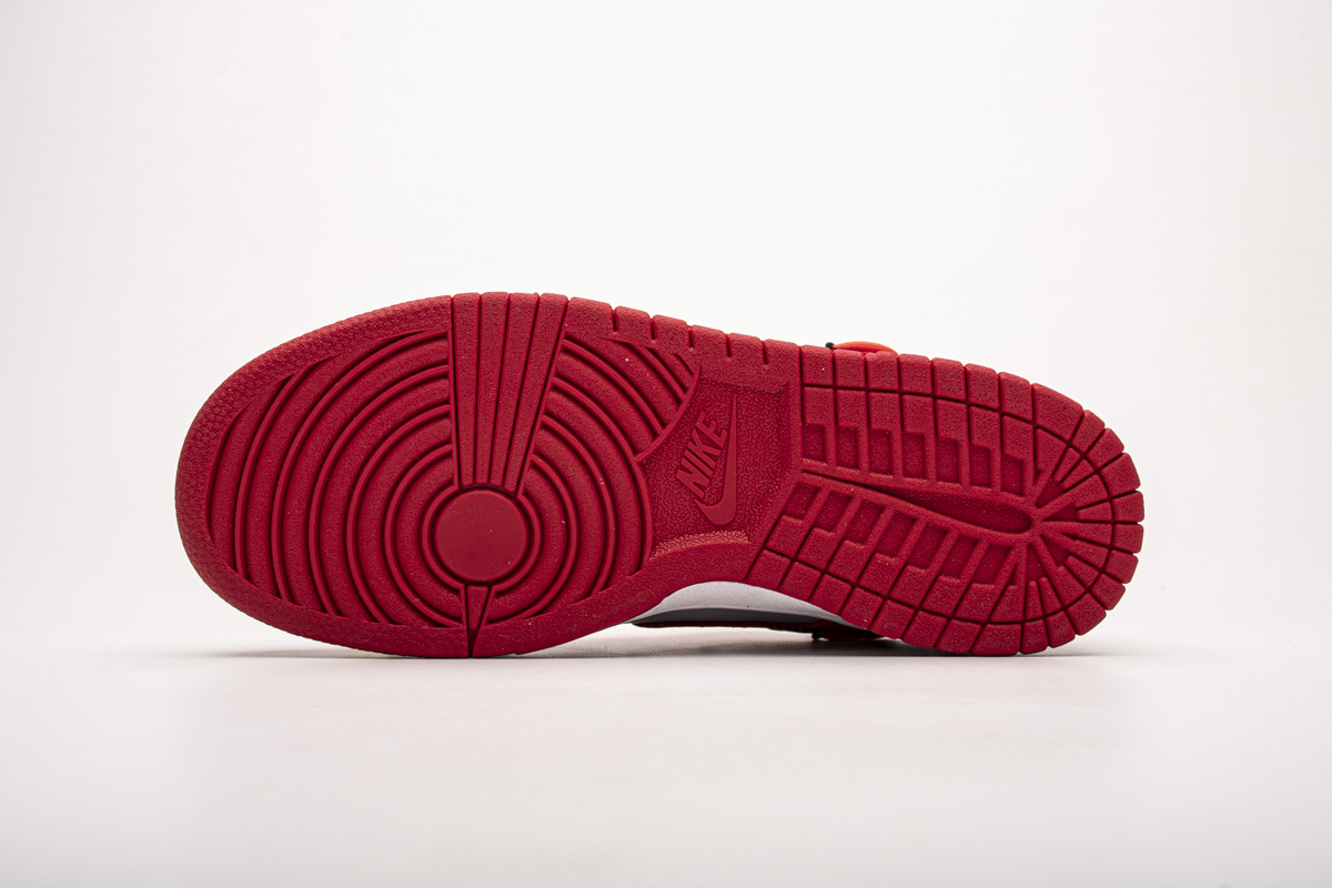 OFF White X Nike Dunk Low University Red CT0856-600