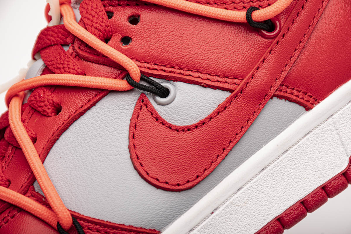 OFF White X Nike Dunk Low University Red CT0856-600
