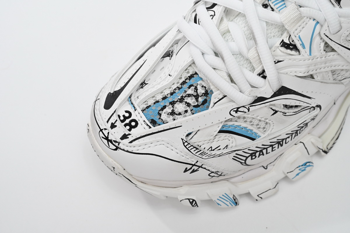 Balenciaga Track. Black Graffiti Art 542436 W3SRA 9014