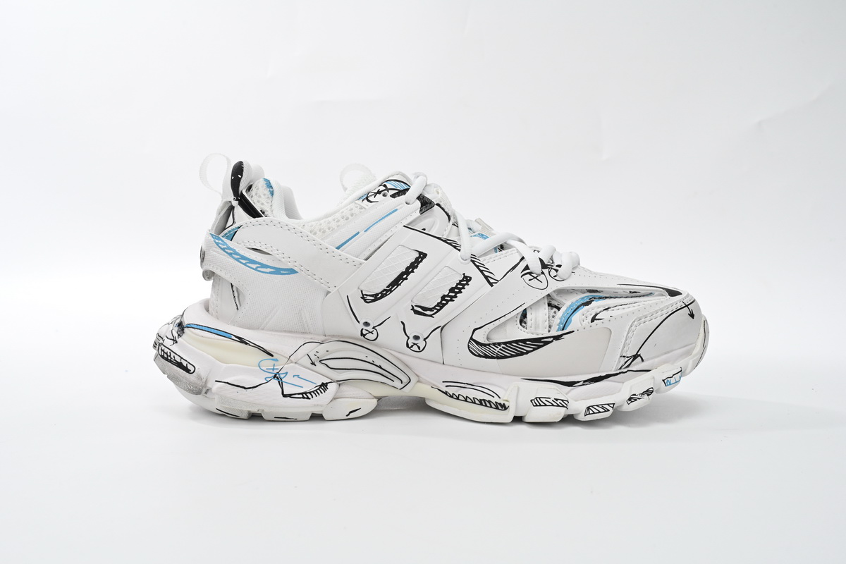 Balenciaga Track. Black Graffiti Art 542436 W3SRA 9014