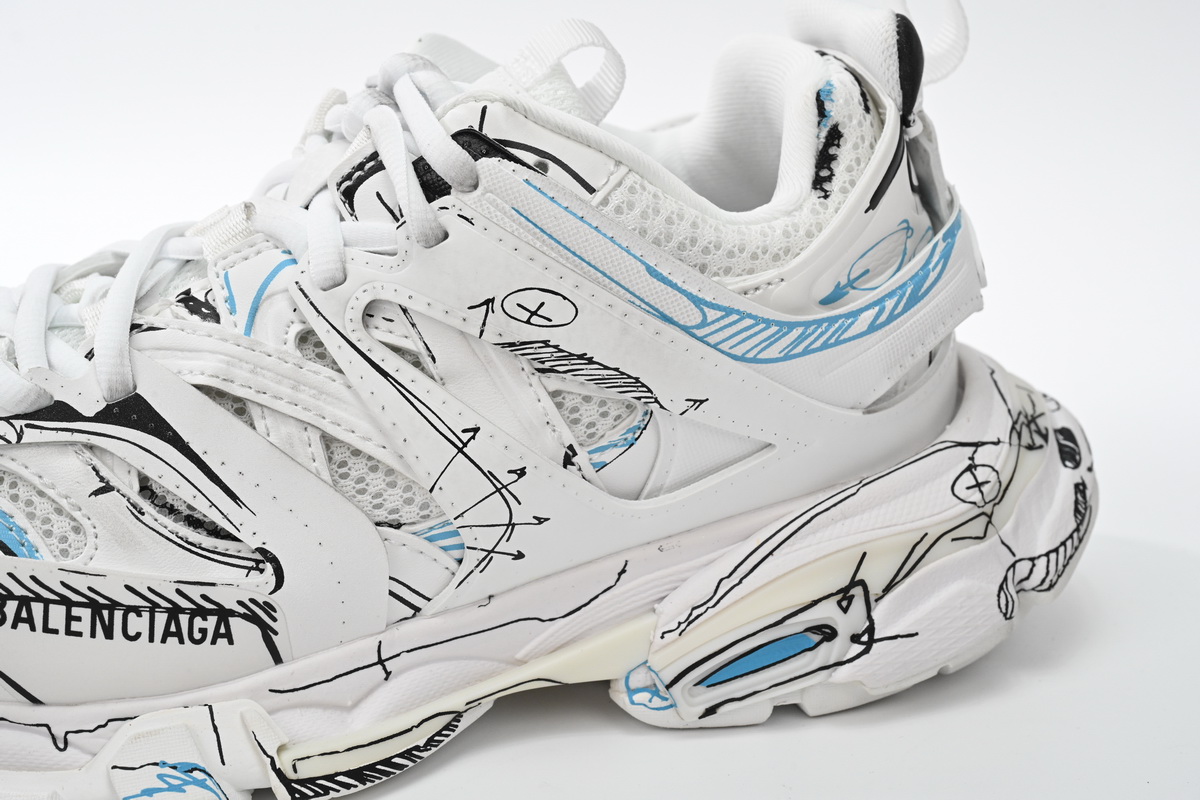Balenciaga Track. Black Graffiti Art 542436 W3SRA 9014